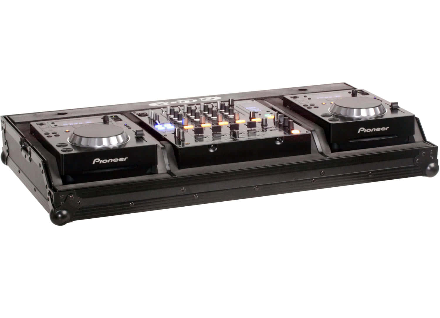 15bfbfdefcfff3 Zomo Flightcase Set 350 NSE für 2x Pioneer DJ CDJ-350 + 1x Pioneer DJ DJM-800